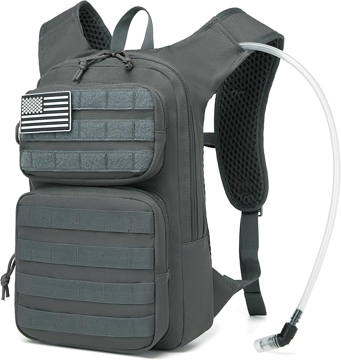 wotony Hydration Backpack with Water Bladder for Hiking Tactical Hydration Pack for Men Women Molle Water Backpack for Hiking