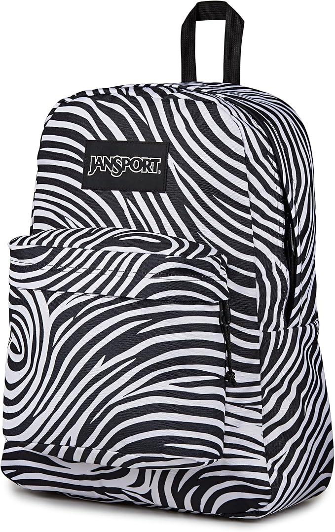 JanSport SuperBreak Plus Backpack with Padded 15-inch Laptop Sleeve and Integrated Bottle Pocket - Spacious and Durable Daypack for Work and Travel - Surreal Swirlies