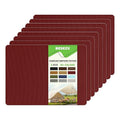 Besezx Canvas Repair Patch,Outdoor Gear Patch, 7.87x5.9 Inches 8PCS,Waterproof Self-Adhesive Fabric Repair Tape for Repairing Boat Covers,Sun Shades,Sofas,Tents,Lounge Chairs,Awnings (Burgundy)