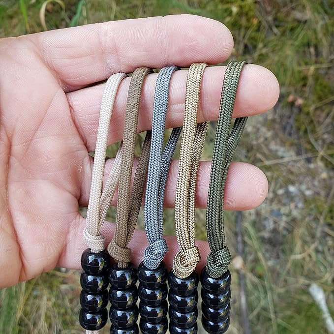 Pace Count Beads/Army Ranger Beads/Distance Counter for Your Land Navigation Kit - Trail Counter Hiking Beads for Compass Land Navigation as Part of an Orienteering Kit