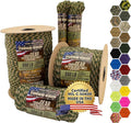 TOUGH-GRID 550 Paracord, Type III Mil-Spec Nylon Rope - 50 Ft Forest Camo Tactical Survival Cord