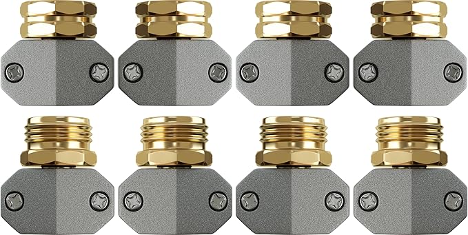 DBR Tech® Hose Repair Kit – Fix Leaks on 3/4 & 5/8 inch Garden Hoses, 4 Set