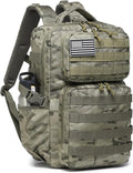 Wotony Military Tactical Backpack for Men Waterproof Daypack 3 Day Assault Pack Molle Bag with Water Bottle Holder