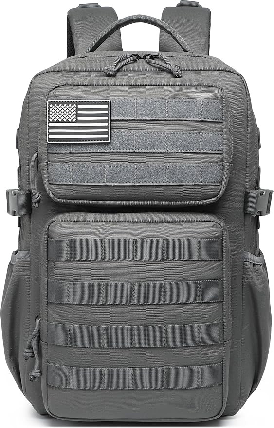 Wotony Military Tactical Backpack for Men Waterproof Daypack 3 Day Assault Pack Molle Bag with Water Bottle Holder