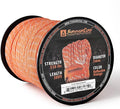 TITAN Survival Patented Paracord 550 - 25ft, 100ft, 500ft & Color Options - 620LB Strength Survival Paracord Military Spec with 3 Strands - Heavy Duty Hank Cord for Camping & Outdoors with Firestarter
