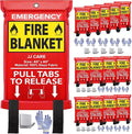 JJ CARE Fire Blanket – 14 Packs with Hooks and Gloves – 40"x40"-Emergency Fire Blanket for Home & Kitchen, High Heat Resistant Fire Suppression Blankets for Home Safety, Kitchen, and Camping