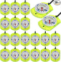 20 Pcs Acrylic Orienteering Compass Hiking Backpacking Survival Reliable Compass Advanced Scout Compasses Outdoor Gear for Map Reading Navigation Camping Survival Exploring