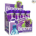 Zipfizz Daily Energy Drink Powder, Grape, 12 Pack | 3-in-1 Sustained Energy, Rapid Hydration, and Essential Vitamins | Sugar-Free | Electrolyte Powder | Contains Vitamin B-12 & Antioxidants