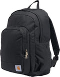 Carhartt 25L Classic Laptop Backpack, Durable Water-Resistant Pack W/ 15" Laptop Sleeve and Multiple Organizational Compartments, Black
