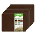 Besezx Canvas Repair Patch,Outdoor Gear Patch, 7.87x5.9 Inches 8PCS,Waterproof Self-Adhesive Fabric Repair Tape for Repairing Boat Covers,Sun Shades,Sofas,Tents,Lounge Chairs,Awnings (Dark Brown)