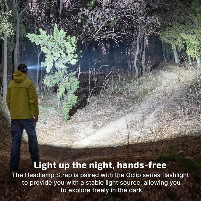 OLIGHT Oclip Series Headlamp Strap, Rotating Light Holder that Supports 160 Degree Rotation, Nylon Strap, Only Compatible with Oclip Pro S/Oclip Pro/Oclip Ultra