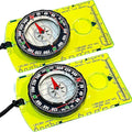 Trekker's Compass Crew Orienteering Compass, Pack of 2, Magnetic Navigation Set for Hiking, Camping, Backpacking, Scout Activities
