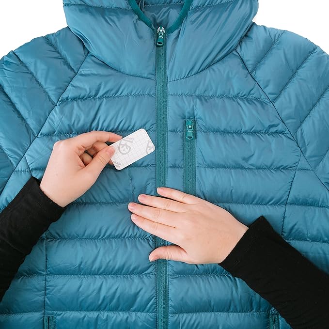 GEAR AID Tenacious Tape Mini Patches with Peel-and-Stick Adhesive to Fix Holes and Tears in Winter Gear, Down Puffer Jackets, Sleeping Bags, Tents, and Rain Gear, Black and Clear, 1 Pack
