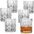 Bravario Unbreakable Plastic Whiskey Glasses | Shatterproof 100% Tritan Double Rocks | Dishwasher-Safe | BPA-free | Perfect for Outdoor Cocktail Bourbon | 13 oz, Set of 6