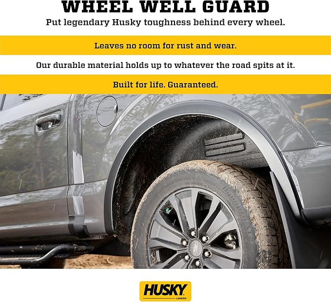 Husky Liners - Rear Wheel Well Guards | 2015-2020 Ford F-150 (Will not fit Raptor) - Black, 2 Pc. | 79121