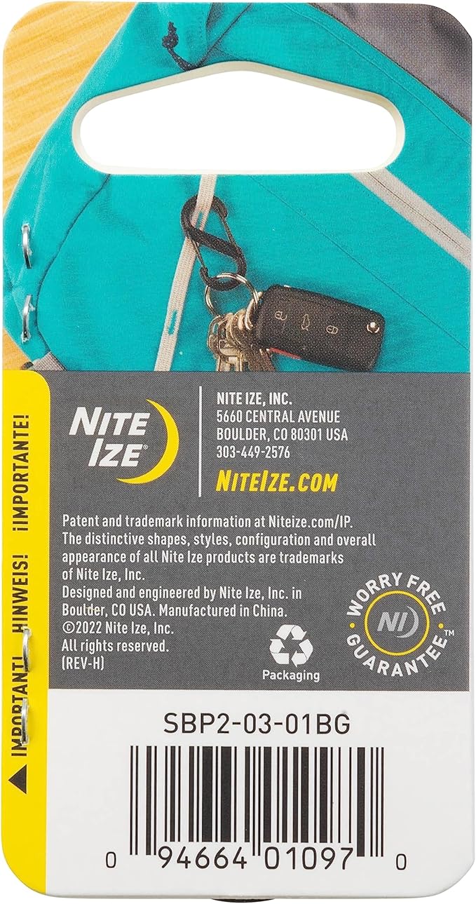 Nite IZE S-Biner Dual Carabiner Plastic