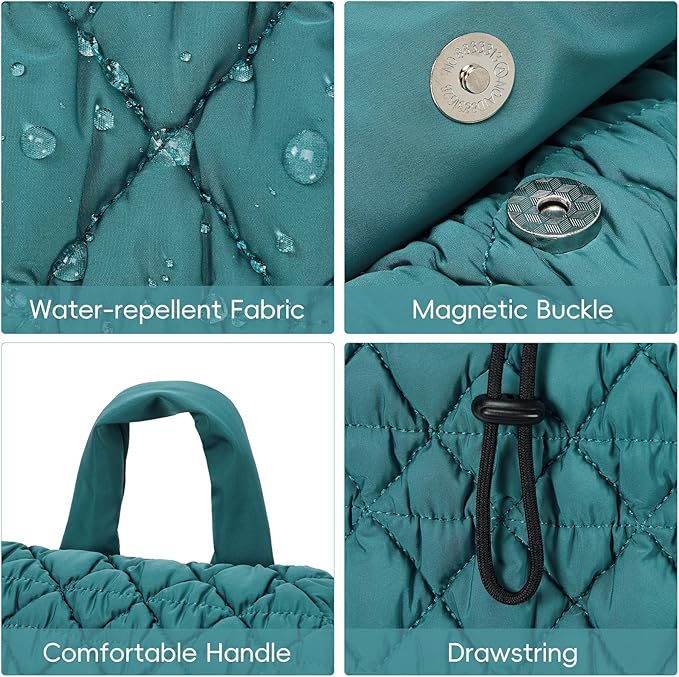 CLUCI Puffy Quilted Backpack Purse for Women, Casual Lightweight Daypack for Women Travel | Purse, Casual, Lightweight, Travel