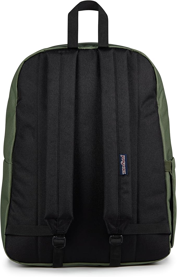 JanSport SuperBreak Plus Backpack with Padded 15-inch Laptop Sleeve and Integrated Bottle Pocket - Spacious and Durable Daypack for Work and Travel - Cargo Green