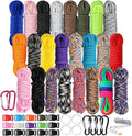 550 Paracord Type III - Survival Paracord Bracelet Rope Kits - Tent Rope Parachute Cord Combo Crafting Kits, Many Colors of Outdoor Survival Rope - Great Gift