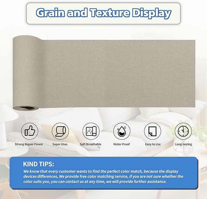 KING MOUNTAIN Canvas Repair Tape,Outdoor Gear Patch, 4×63 Inches,Waterproof,Self-Adhesive for Repairing Boat Covers,Sun Shades,Sofas,Tents,Lounge Chairs,Awnings (Grey2.0)