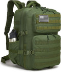 Wotony Military Tactical Backpack for Men Waterproof Daypack 3 Day Assault Pack Molle Bag with Water Bottle Holder