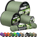 Paracord Rope 550 lb - 500ft 5/32" Parachute Cord 4MM 7-Strand para Cord - Heavy Duty Spool String for Survival,Camping Gear, Survival Bracelet, Clothesline - Camo Green