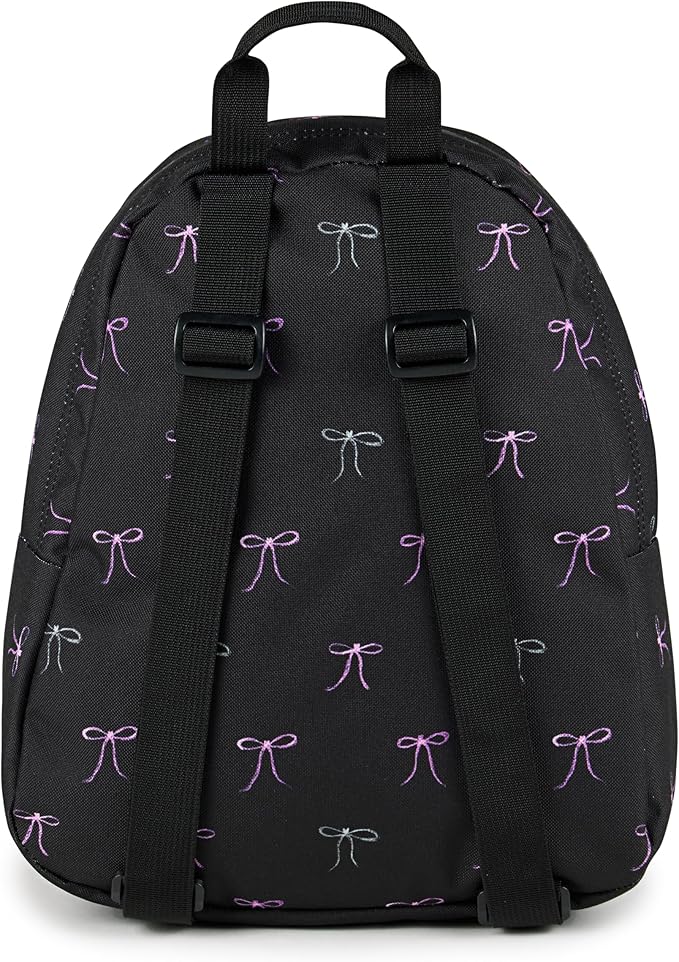 JanSport Half Pint Mini Backpack, 10.2 L - Durable Mini Bag Purse with Adjustable Shoulder Straps, Single Main Compartment, Zippered Stash Pocket, Bad Bows