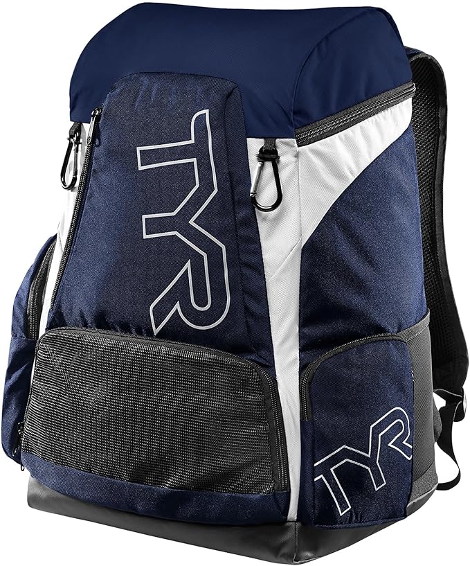 Alliance Backpack TYR Wet/Dry Athletic Gym and Pool Bag for Men and Women - Separate Wet/Dry Compartments, 45L Capacity, Ergonomic, Water-Resistant - Available in Team Colors
