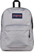 JanSport SuperBreak One Backpack - Durable, Lightweight Bag with 1 Main Compartment, Front Utility Pocket with Built-in Organizer, Premium Backpack, Grounded Grey