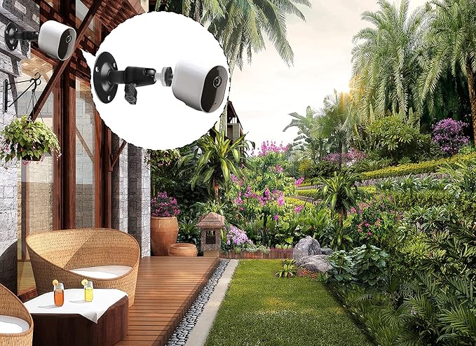 Camera Bracket Mount 3 Pcs Security Wall Mount for Oculus Sensor Arlo, Arlo Pro,Metal Security Camera Bracket Outdoor Indoor Oculus Rift Mount Bracket 360° Rotation 1/4" Screw Camera Wall Mounts