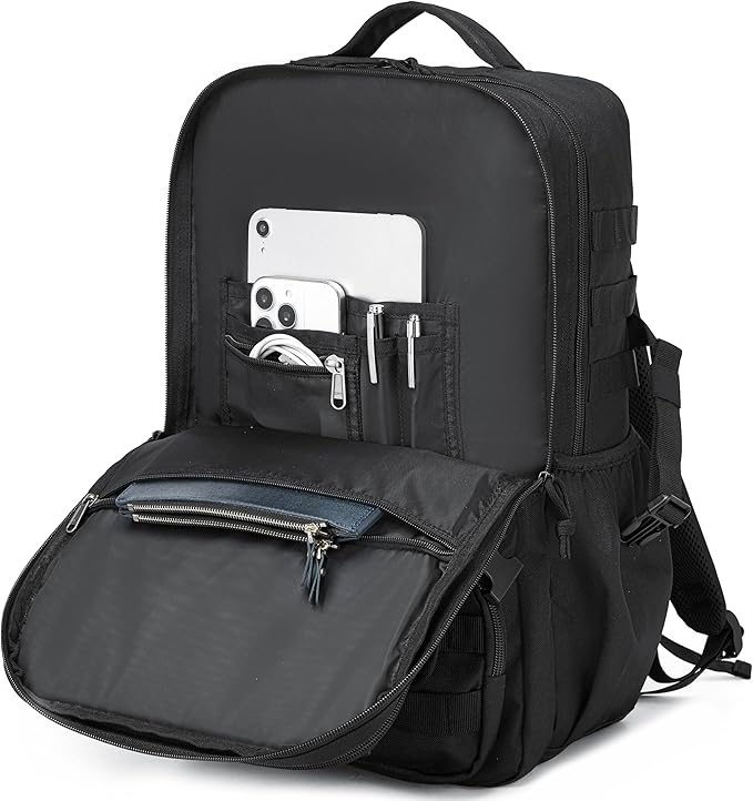 Wotony Tactical Backpack - Military waterproof backpack with multiple pockets and tactical gear for the outdoors (Yellow Maple Leaf, 35L)