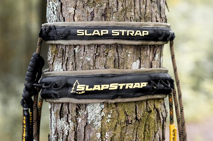 Hunter Safety System SlapStrap: Rope Management System for Saddle Hunting and Tree Stand Safety – Secure Lineman’s and Tether Rope with MOLLE Loops, Gear Storage & Included Pouch