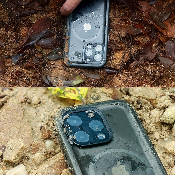 SPORTLINK for iPhone 15 Pro Max Case - IP68 Waterproof Military Protective Full Body Heavy Duty Shockproof 360 Sealed Dustproof with Camera Screen Protector Cover for i Phone 15 Pro Max 6.7" Mag/Black