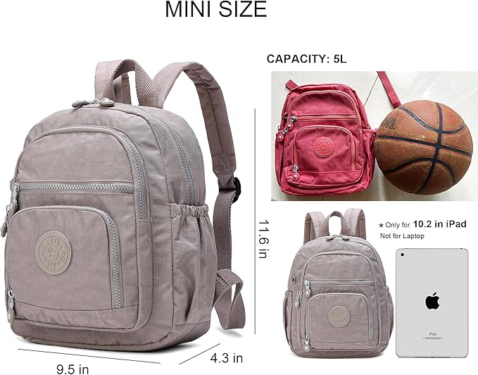 Mini Hiking Waterproof Backpack Purse for Women and Men,Travel Backpack 5L