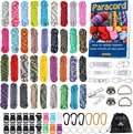 MONOBIN Paracord Combo Kit - 36 Colors, Multifunction Ropes & Accessories for Crafts