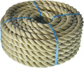 3/4 inch x 50 feet Twisted ProManila - UnManila Rop, 3 Strand Synthetic Polypropylene Rope Cordage for Weather-Resistant Decor, Crafts, Sporting, and Landscaping