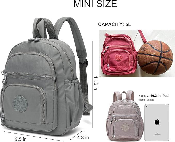 Mini Hiking Waterproof Backpack Purse for Women and Men,Travel Backpack 5L