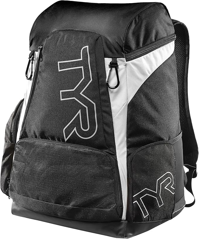 Alliance Backpack TYR Wet/Dry Athletic Gym and Pool Bag for Men and Women - Separate Wet/Dry Compartments, 45L Capacity, Ergonomic, Water-Resistant - Available in Team Colors
