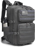 Wotony Military Tactical Backpack for Men Waterproof Daypack 3 Day Assault Pack Molle Bag with Water Bottle Holder