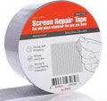 by.RHO Screen Repair Tape – Strong Self-Adhesive Window & Screen Door Repair Kit, Fiberglass Screen Patch 2"×33ft, Easy Cut and Apply, Indoor-Safe Adhesive, All-Weather (Gray)