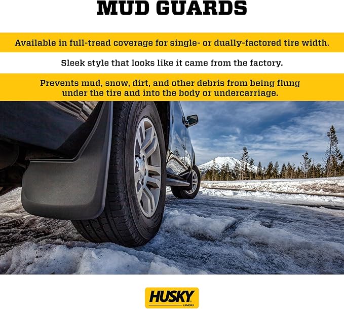 Husky Liners - Front Mud Guards | 2017 - 2020 Ford F-150 Raptor, Front Set - Black, 2 Pc | 58491