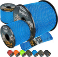 Reflective Paracord Rope 850Ib, 50/100/200/500/1000ft 4MM 11 Strand Strong Parachute Cord, Heavy Duty Paracord Rope for Tent Camping, Hiking, DIY Crafts Survival Bracelet, Blue 1000FT
