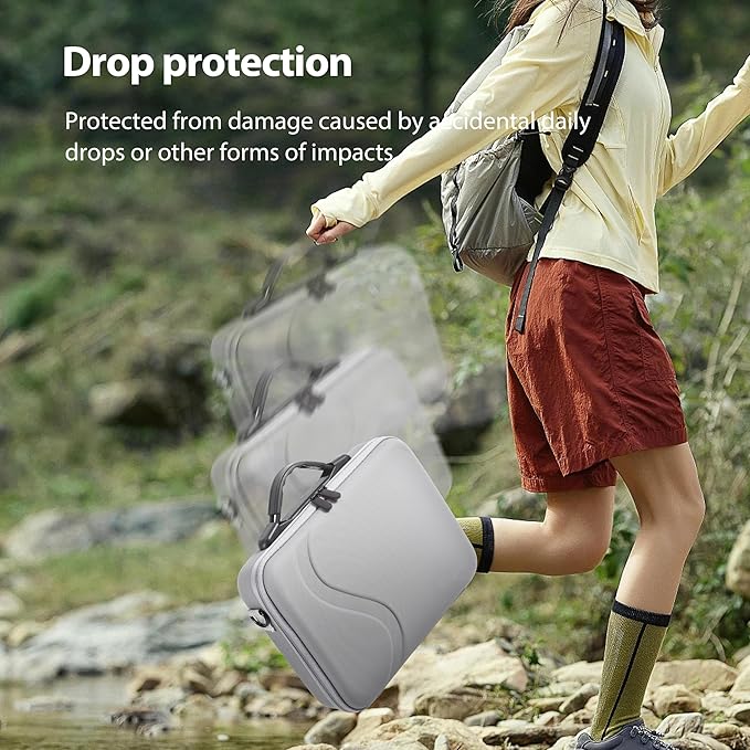 Carrying Case for GoPro Hero 13 12 11 10 9 8 7 Action Camera Hard Organizer Case Carrying Bag Accessories Travel Storage Chest Mount/Media Mod/Volta Protective Housing for dji osmo action 6 5