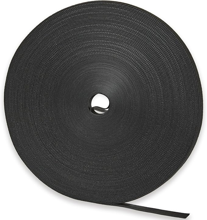 150 ft x 1/2 inch Hook and Loop Roll, Reusable Fastening Cable Ties, Multi-Purpose Cable Management Wire Ties Cable Straps for Organizing Home, Office and Data Centers