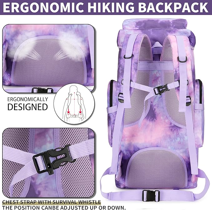 Hiking Backpack for Men 70L/100L Camping Backpack Military Rucksack Molle 3 Days Assault Pack for Climbing | Camping Backpack, 3 Days Assault Pack, for Climbing