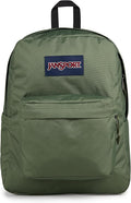 JanSport SuperBreak Plus Backpack with Padded 15-inch Laptop Sleeve and Integrated Bottle Pocket - Spacious and Durable Daypack for Work and Travel - Cargo Green