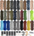 550 Paracord Type III - Survival Paracord Bracelet Rope Kits - Tent Rope Parachute Cord Combo Crafting Kits, Many Colors of Outdoor Survival Rope - Great Gift