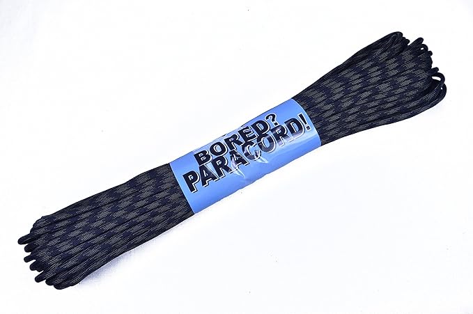 BORED? PARACORD! 550 lb Paracord – Ideal for Crafting, DIY Projects, Camping, Military & Active Outdoors – 300+ Colors – Tactical Parachute Cord Type III – Strong - Camo Dark Camo 50 Feet
