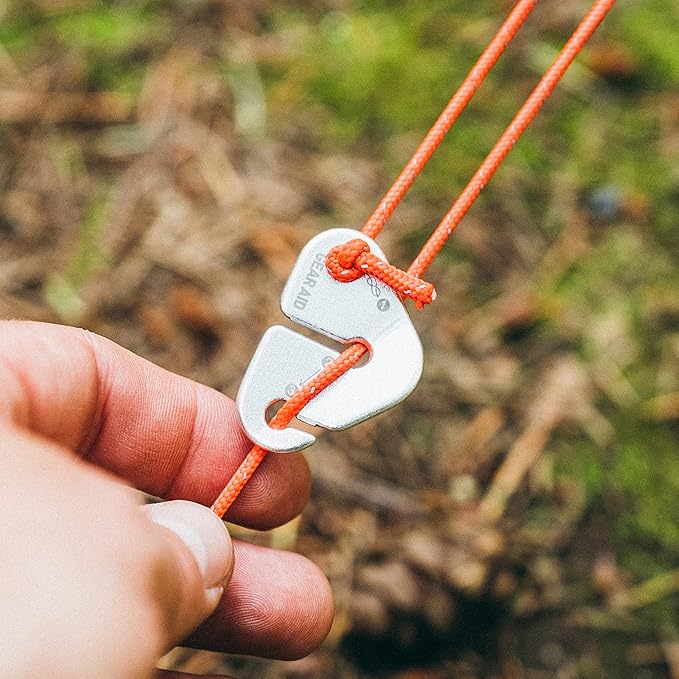GEAR AID Guyline Tensioner Use to Quickly Secure Tents, Tarps, and Set Up a Taut Clothesline at Camp