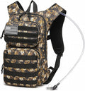 wotony Hydration Backpack with Water Bladder for Hiking Tactical Hydration Pack for Men Women Molle Water Backpack for Hiking